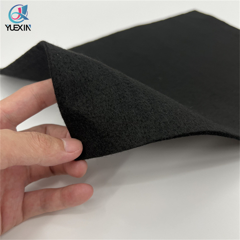 Flame Retardant Felt Pure Pre Oxidized Yarn Black Non-Woven Fabric Felt for Automobile