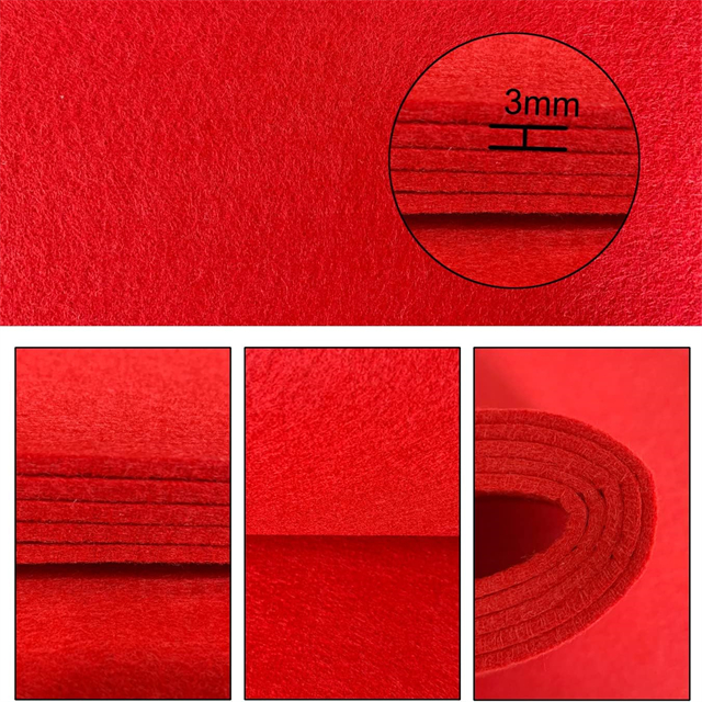 red felt fabric