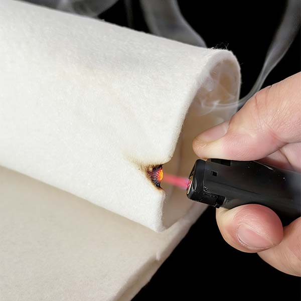 High Temperature Resistant 100% Meta Aramid Felt UL94 V-0 Flame Retardant Woven Fabric Breathable Wrinkle Resistant Eco-Friendly