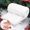 Soft recycled polyester Christmas snow blanket for holiday decor
