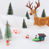 Recycled polyester wadding for creating snowy Christmas village scene