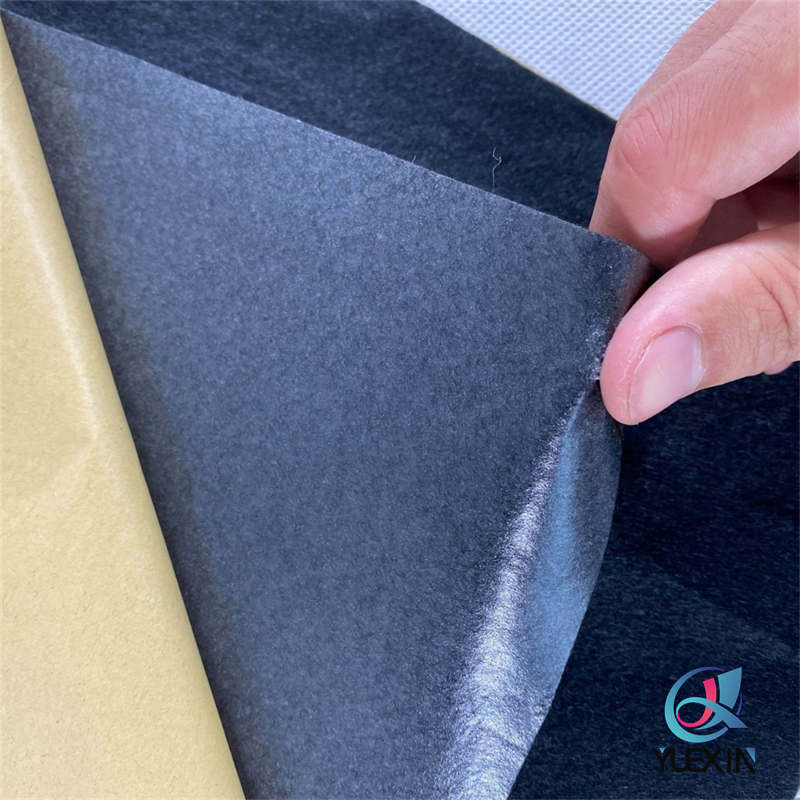 Black Panox Adhesive Backed Felt for Automotive Thermal Protection