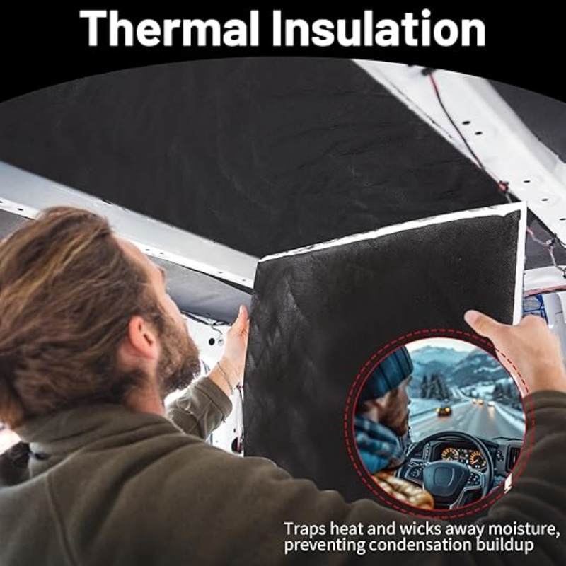 High Performance Van and RV Thermal Insulation Roll Soundproof Heat Shield Mat Black Material