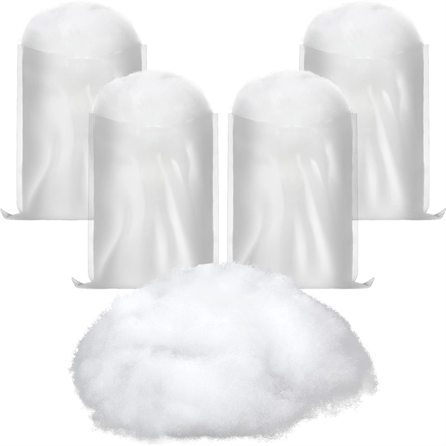 Sealed package of snow - fluffy cotton, ready for festive decoration use