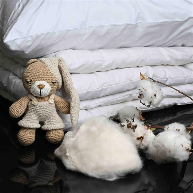 Plush toy and scattered cotton