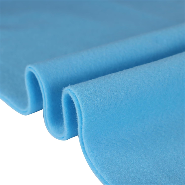 light blue felt