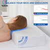  Cooling Square Pillow with Memory Foam Cube Pillow for Side Sleeper 