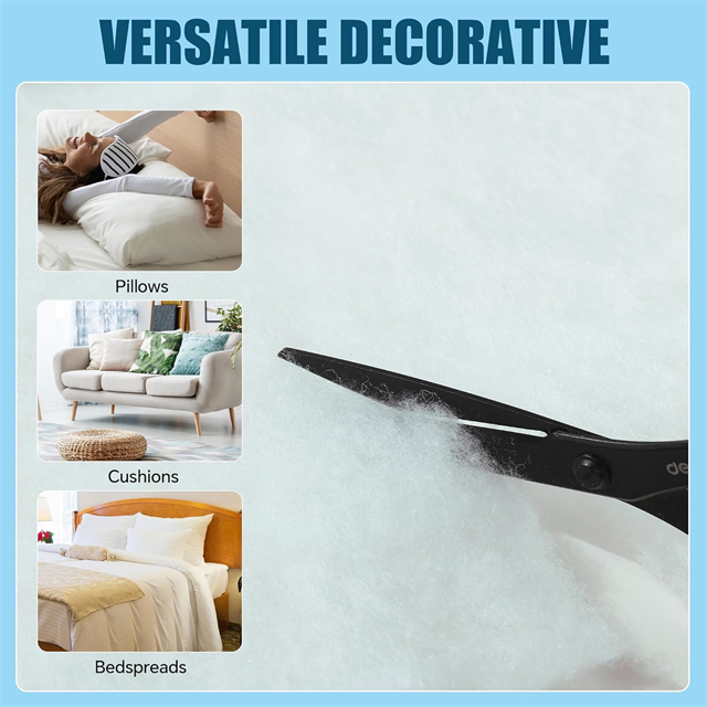 Polyester wadding upholstery padding for furniture with high resilience support