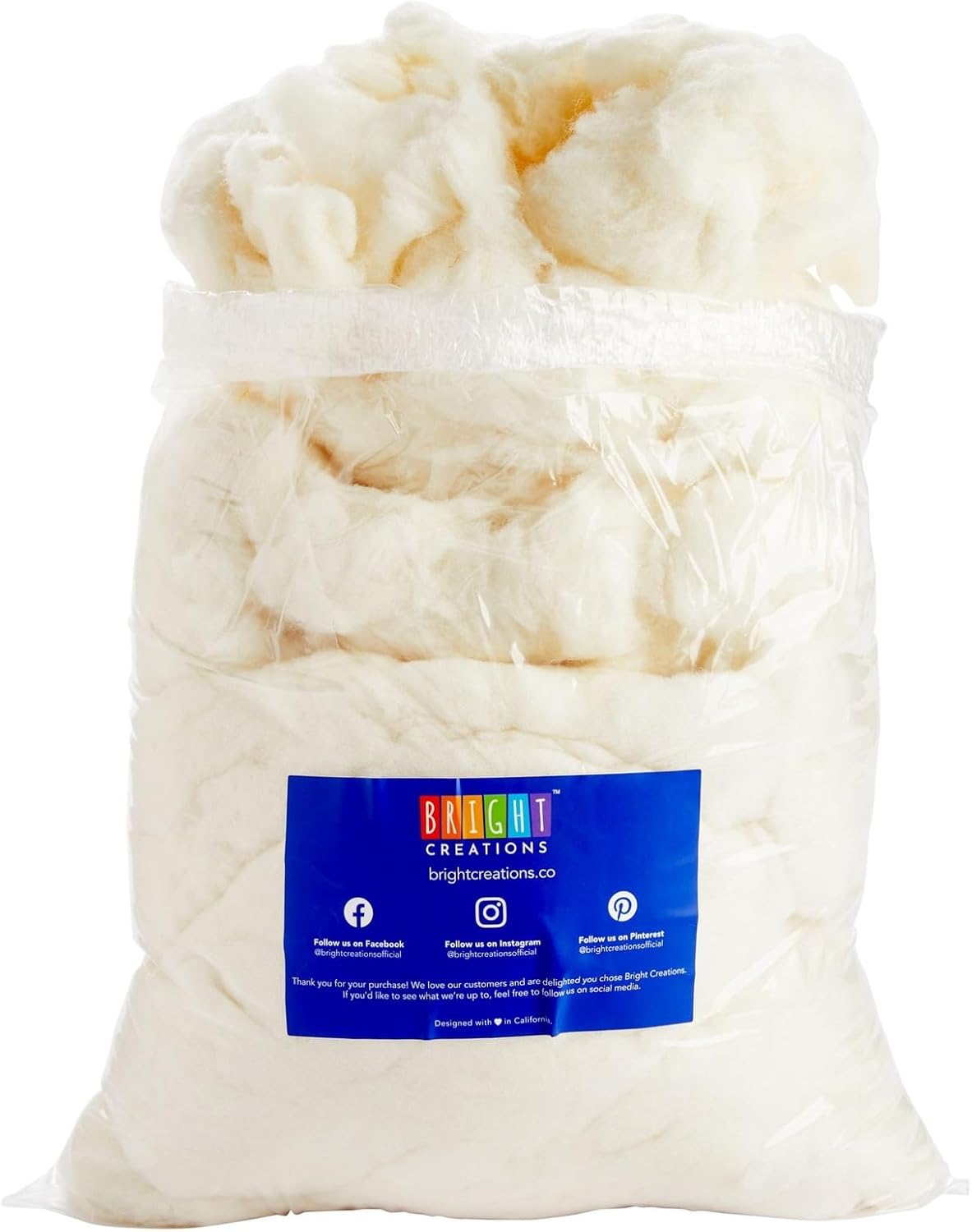 Natural White c stuffing 16 Oz - Premium Filling for Crafts & Felting
