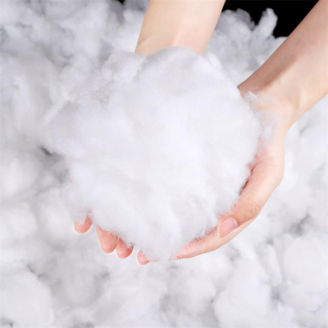 soft snow - fluffy cotton, with fibers mimicking the delicate texture of fresh snow