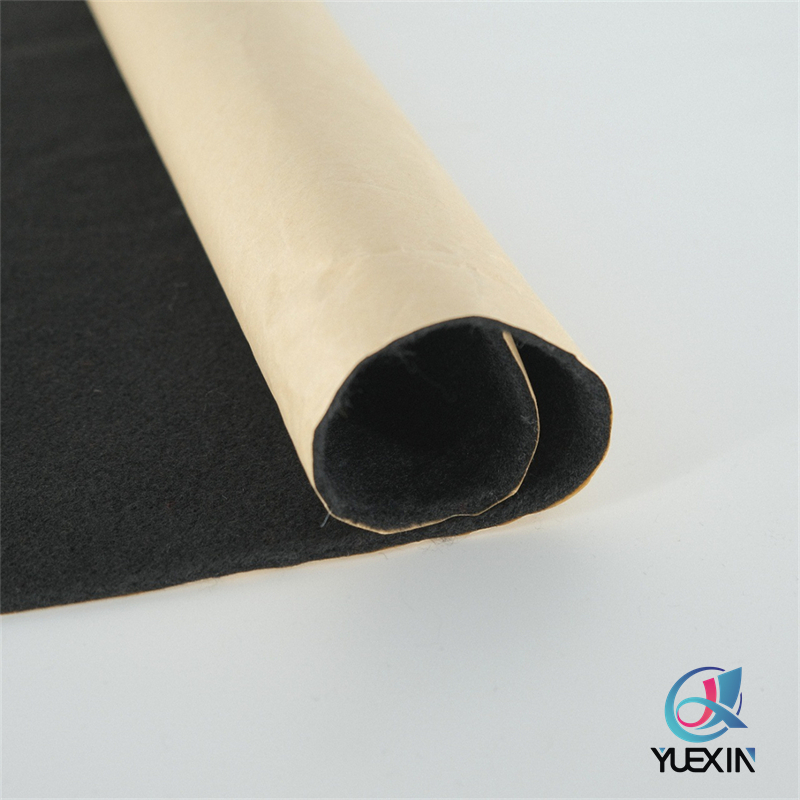 Black Panox Adhesive Backed Felt for Automotive Thermal Protection