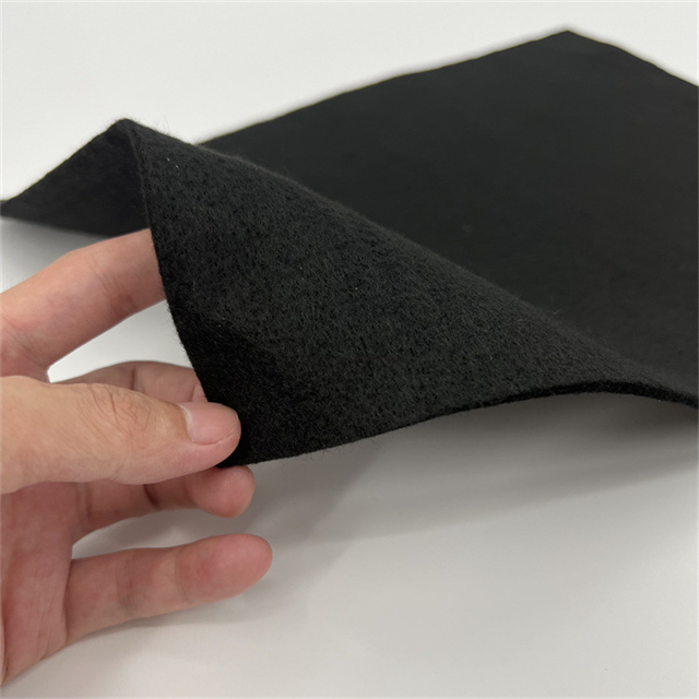 Flame Resistant Black Felt - Smooth Surfac