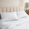 cotton pillow inserts on bed