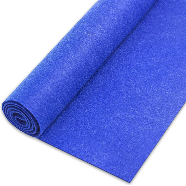 Blue stiff nonwoven felt roll for crafts