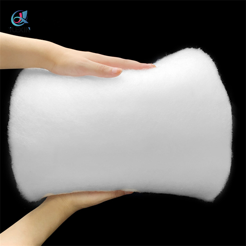 Pure White Washable Polyester Padding For Knitting