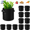 Thickened Nonwoven Plant Fabric Pots with Handles, Grow Pots, Plant Bags