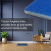 Premium Merv 6 Blue and White Filter Padding for HVAC Systems