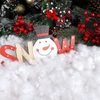 Snow - fluffy cotton around ornaments