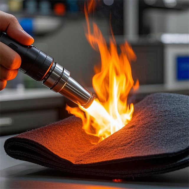High-Performance Flame Resistant Black Felt for Auto Interiors