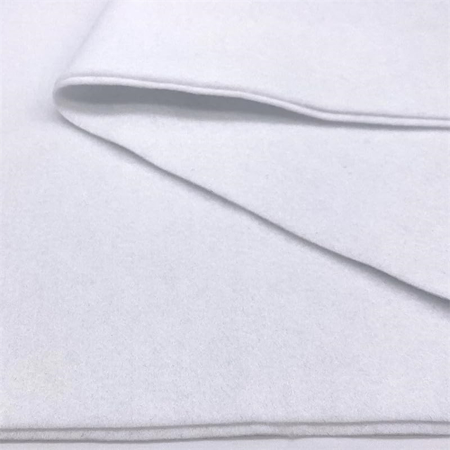 polyester white felt