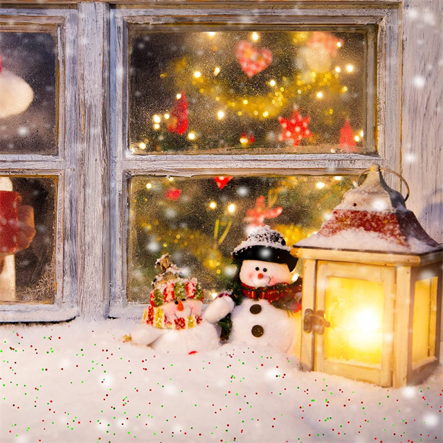 Rolled white glitter snow blanket 