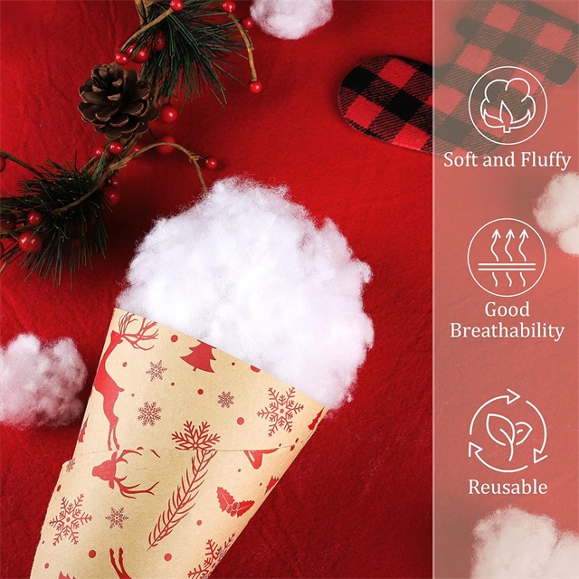 Artificial snow fluff for craft