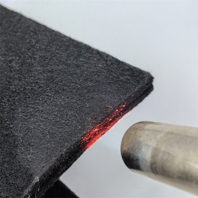 High - Performance Flame Resistant Black Felt for Auto Interiors details
