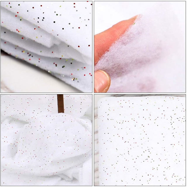 Soft Glitter Snow Blanket detail