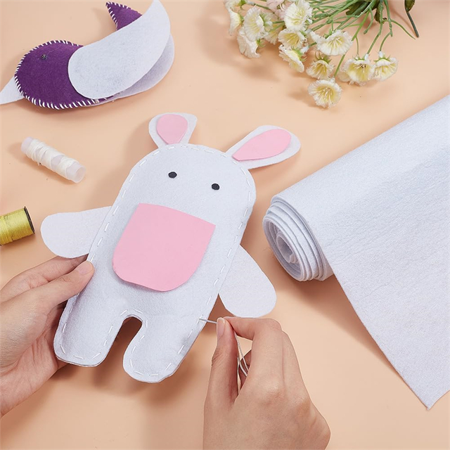Craft White Felt Fabric