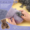 Premium Grey Polyfill for Crafts and Stuffed Animals, High Resilience