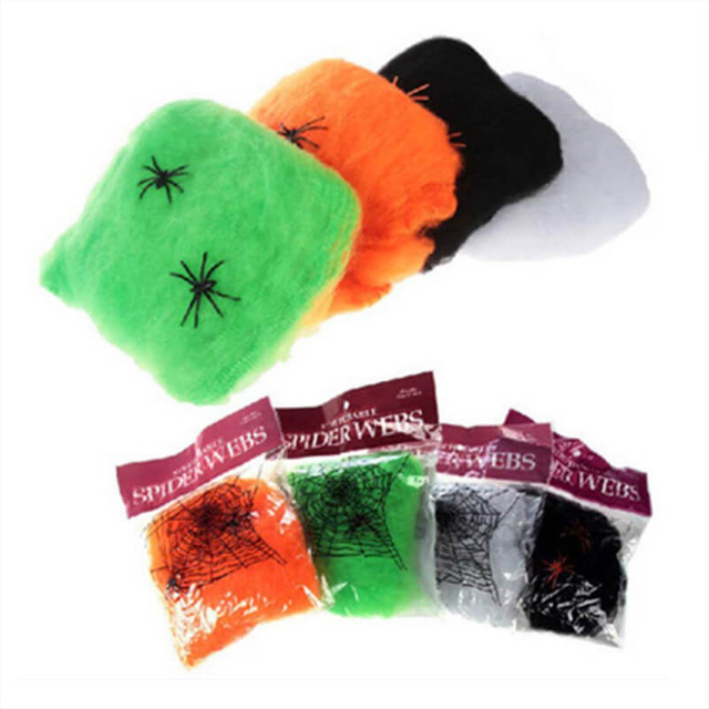  Spider Webs Halloween Decorations Bonus Super Stretch Cobwebs for Halloween Indoor and Outdoor Party Supplies
