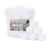 5cm Artificial Snowballs in Bucket Winter Fun Set