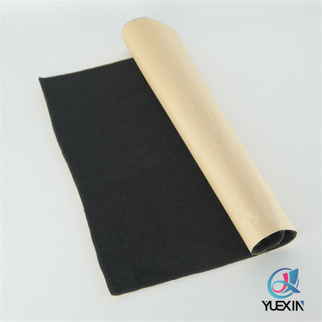 Black Panox Adhesive Backed Felt for Automotive Thermal Protection