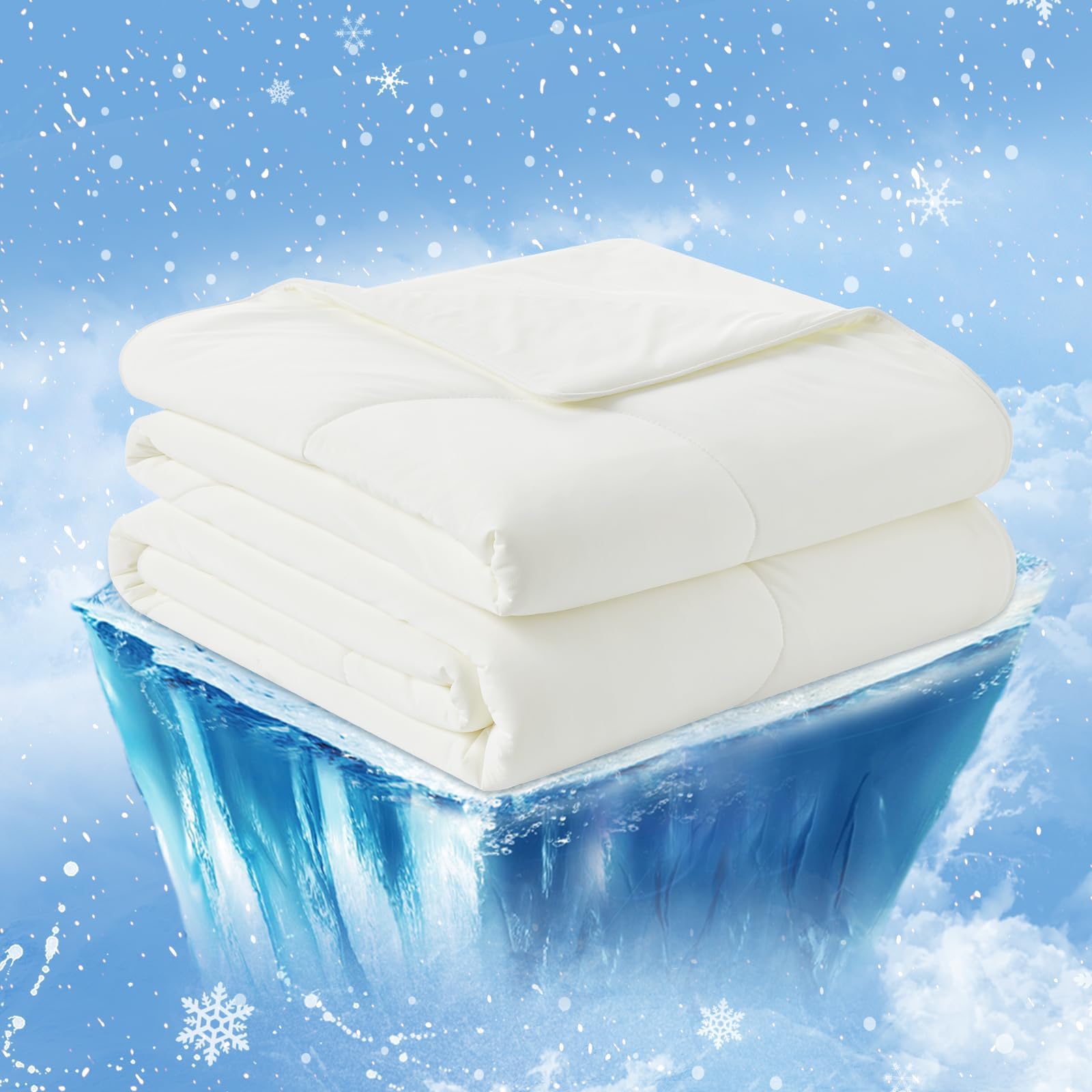 Premium Double-Sided Cooling Comforter - Lightweight Summer Blanket for Hot Sleepers