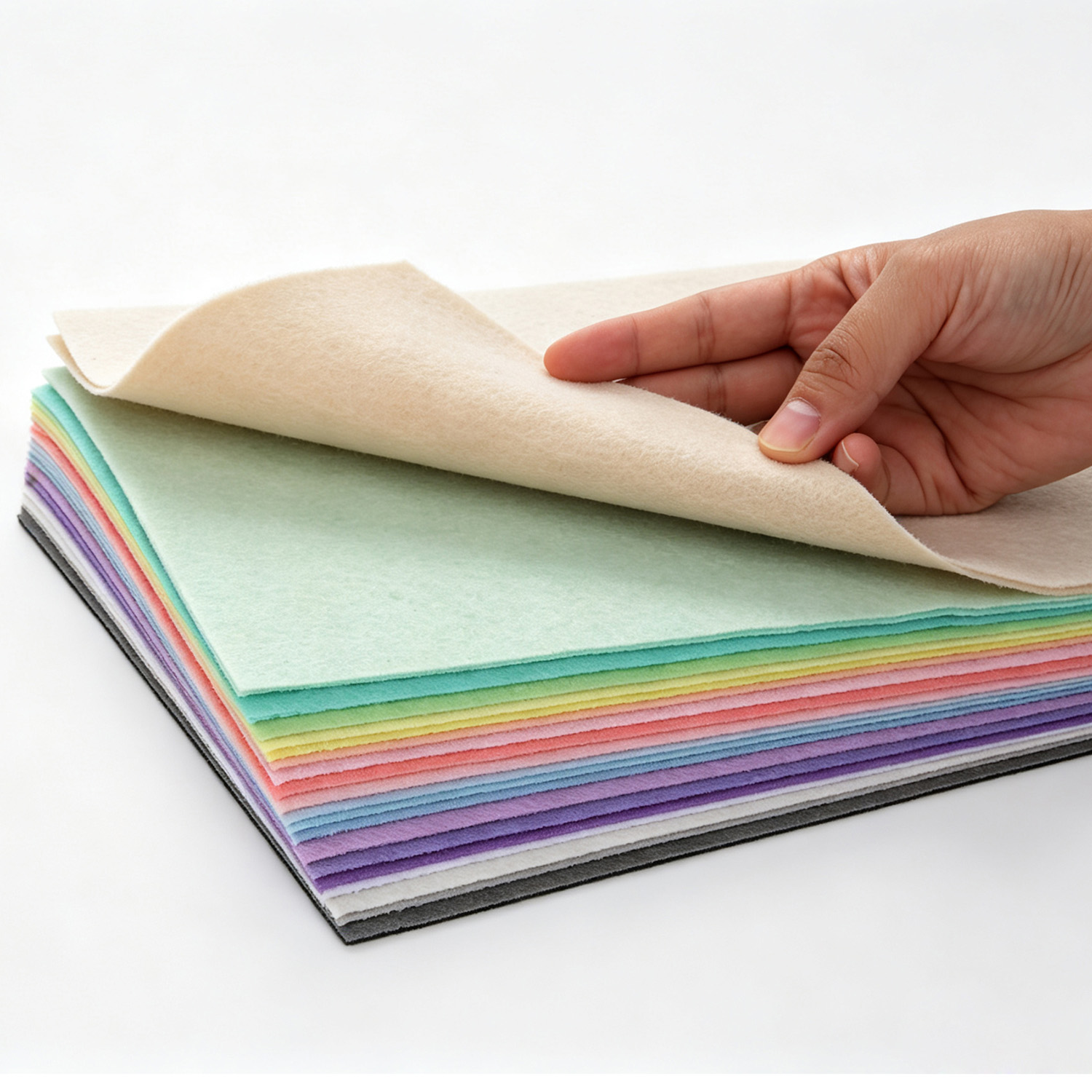 Custom Thickness Color Hard Polyester Felt Fabric Needle Punched Felt Sheets