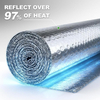 Wholesale Double Bubble Reflective Aluminum Foil Insulation Roll, Industrial Thermal Radiant Barrier for Roof RV Garage Window