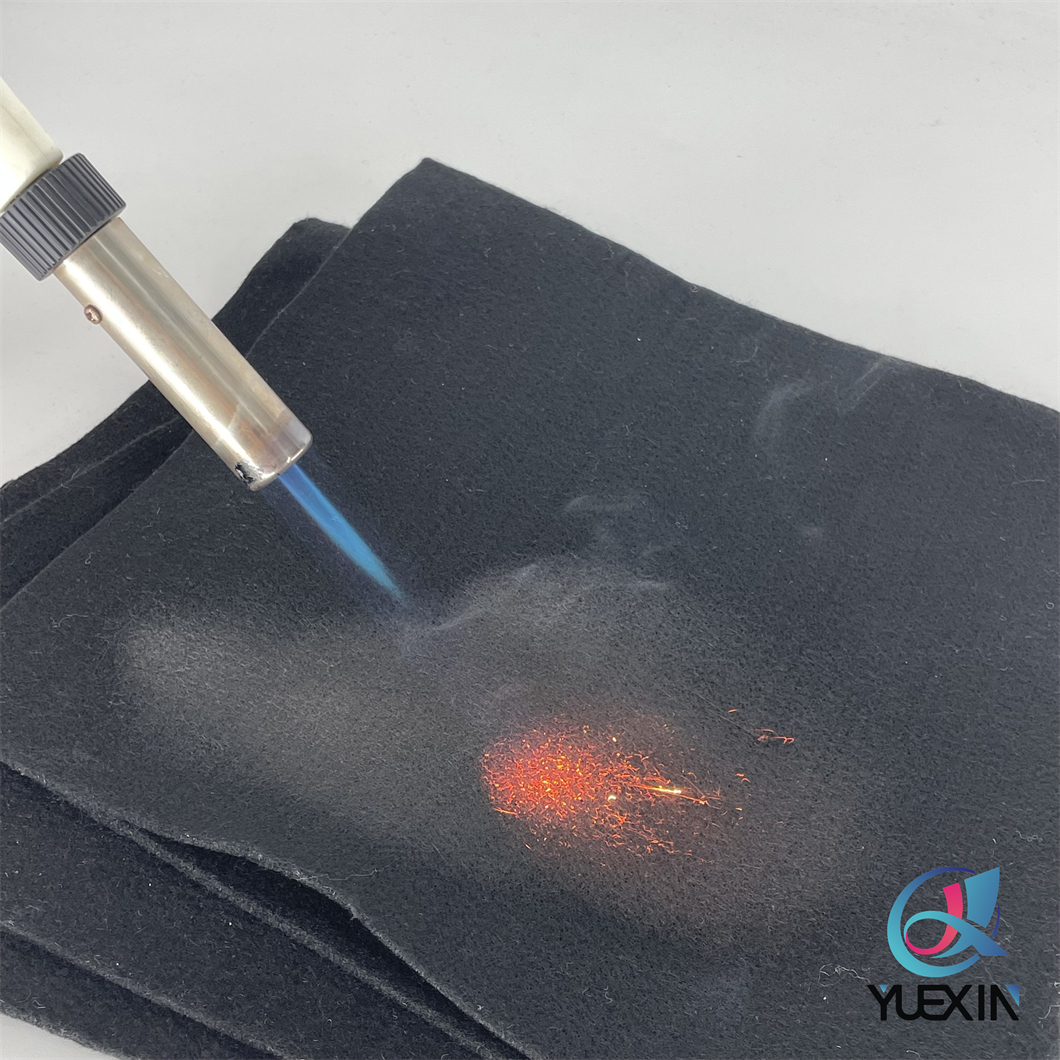 Premium Black Panox Interliner Fabric | Inherent Fire Retardant BS5852 Passed Nonwoven Felt for Furniture & Mattresses