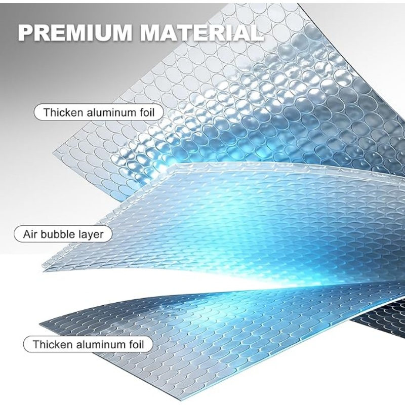 Wholesale Double Bubble Reflective Aluminum Foil Insulation Roll, Industrial Thermal Radiant Barrier for Roof RV Garage Window