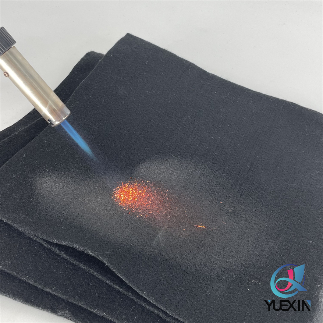 Premium Black Panox Interliner Fabric | Inherent Fire Retardant BS5852 Passed Nonwoven Felt for Furniture & Mattresses