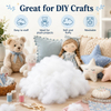 50g OEKO-TEX Certified Polyester Fiberfill Stuffing for Pillows, Toys And Crafts