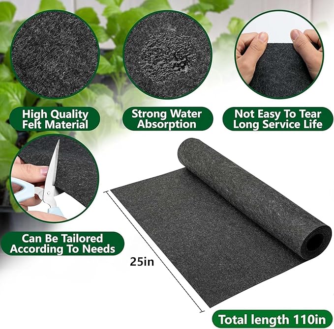 YUEXIN 110x25 Inch Automatic Self-Watering System - Smart Indoor Irrigation Pump Kit for Multi-Potted Plants