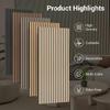 Wooden Acoustic Slat Wall Panels with PET Felt Sound Absorbing Backing