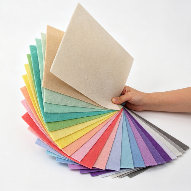 Custom Thickness Color Hard Polyester Felt Fabric Needle Punched Felt Sheets