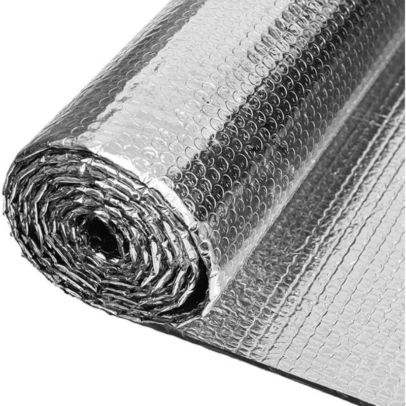 Wholesale Double Bubble Reflective Aluminum Foil Insulation Roll, Industrial Thermal Radiant Barrier for Roof RV Garage Window